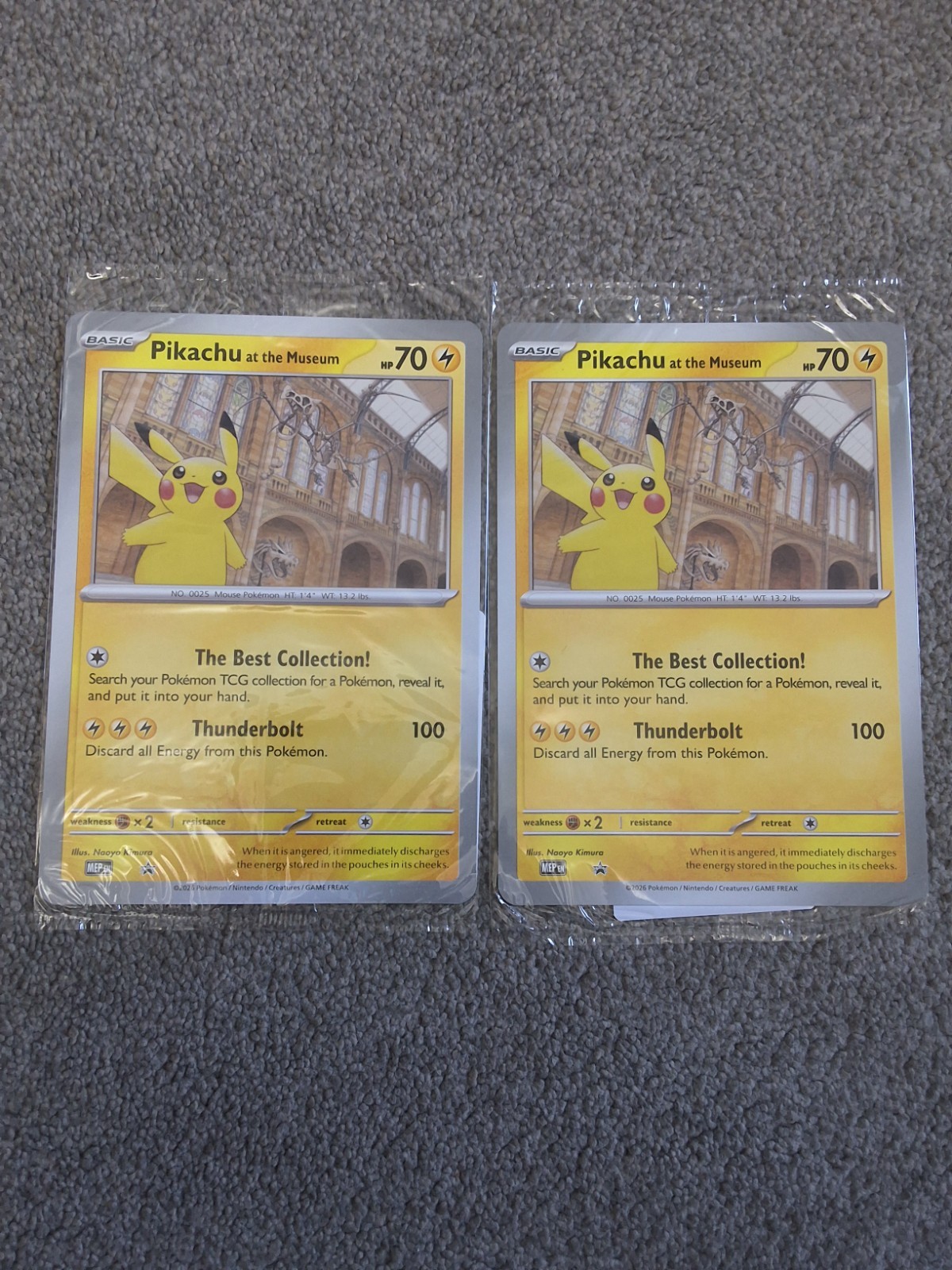 pikachu at the museum jumbo promo card