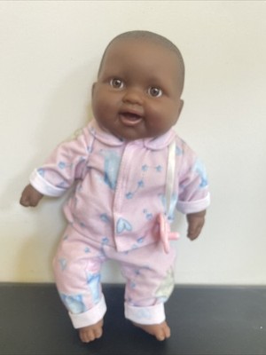 African American  Berenguer Baby- Soft Body With Clothes And Pacifier.