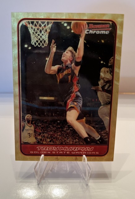 2006-07 Bowman Chrome Basketball 1/1 Troy Murphy Gold Superfractor Golden State