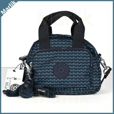 Bolso Bandolera Original Kipling Defea MINI Azulejo Oscuro Lobby, Azul/Verde azulejo Nuevo