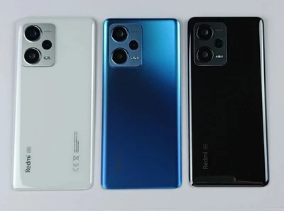 Vitre arrière pour Xiaomi Redmi Note 12 Pro 5G avec lentille caméra+ Colle Noir