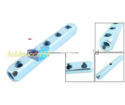 1PC Air Compressor 1/4PT 5-Way Air Hose Pipe   Manifold   Splitter #bv