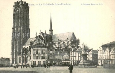 Malines Mechelen Flandre La Cathedrale Saint-Rombaut