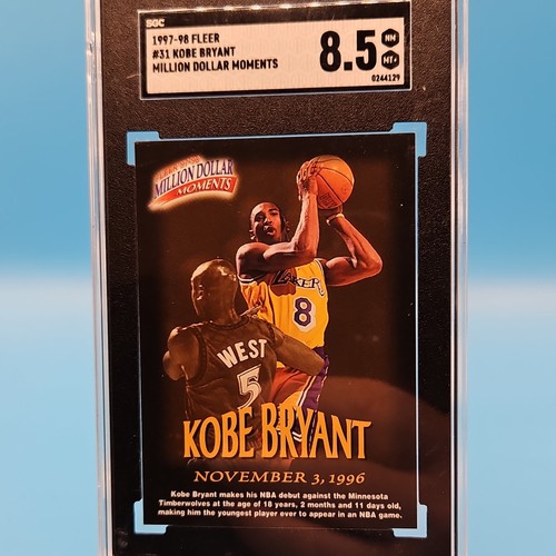 Kobe Bryant #31 — 1997 Fleer Million Dollar Moments basketball card