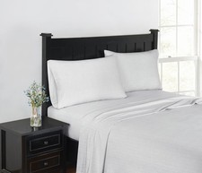 London Fog Herringbone Flannel Sheets Multiple Cotton 4-Piece Full Sheet Set
