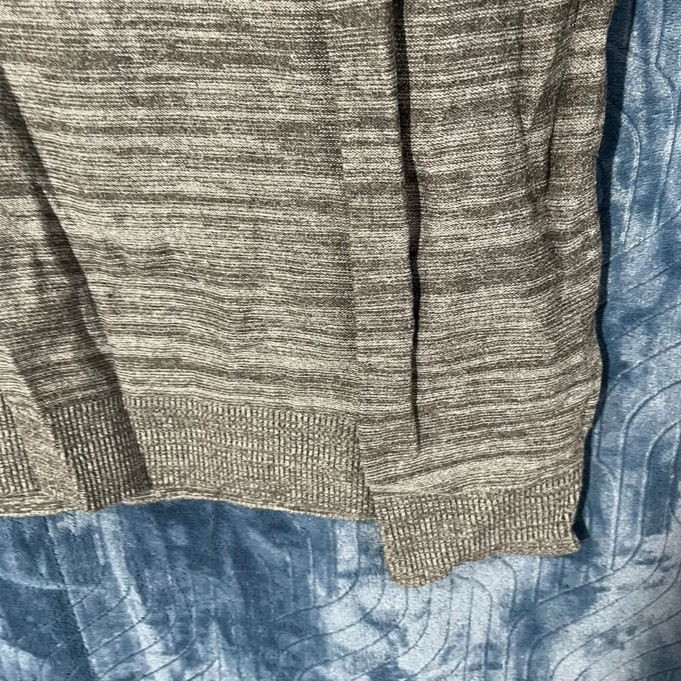 Suéter informal tejido 100 % algodón verde/gris Alfani para hombre talla grande Foto 3 de 4