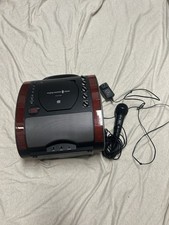 Singing Machine Portable CD/CDG Karaoke Player With Mic And Cord Tested WORKS