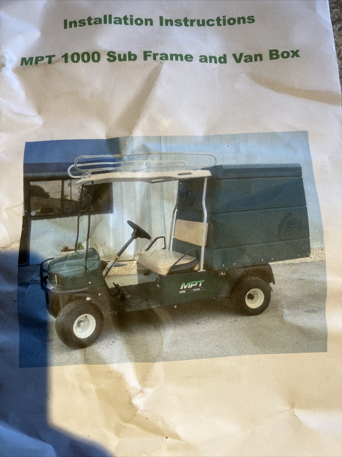Ezgo golf buggy van box eBay