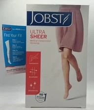 Jobst Ultra Sheer Soft Fit Compression Stockings ~ CLASSIC BLACK ~ SMALL ~ NEW