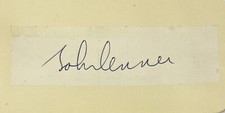 The Beatles : John Lennon - Signed Autograph Book Page COA