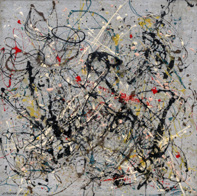 JACKSON POLLOCK No 18 ABSTRACT EXPRESSIONISM ART GICLEE PRINT FINE CANVAS