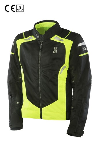 Giacca estiva moto OJ TROPICAL uomo inserti in rete NERO GIALLO fluo TAGLIA  XL | eBay