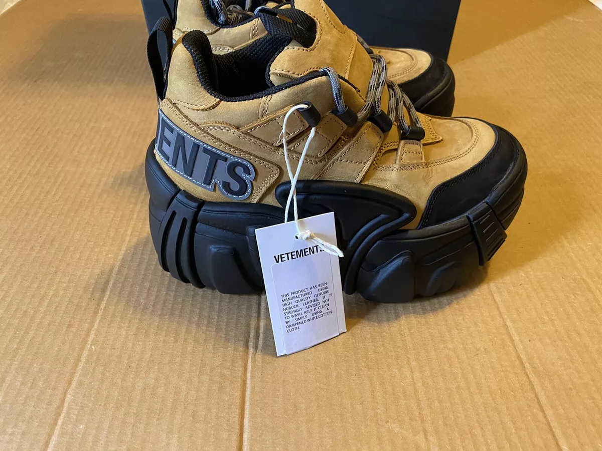 Vetements X Swear Nubuck Platform Sneakers US 5.5 Eur 38 Authentic