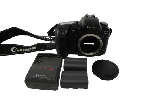Canon EOS D60 6.3MP Digital SLR Camera - Black (Body Only), 1
