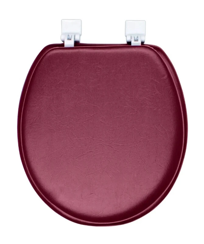 Red padded cheap toilet seat