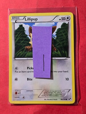 2011 Pokemon Black and White #80 Lillipup, C, NF/H, cd1 | eBay