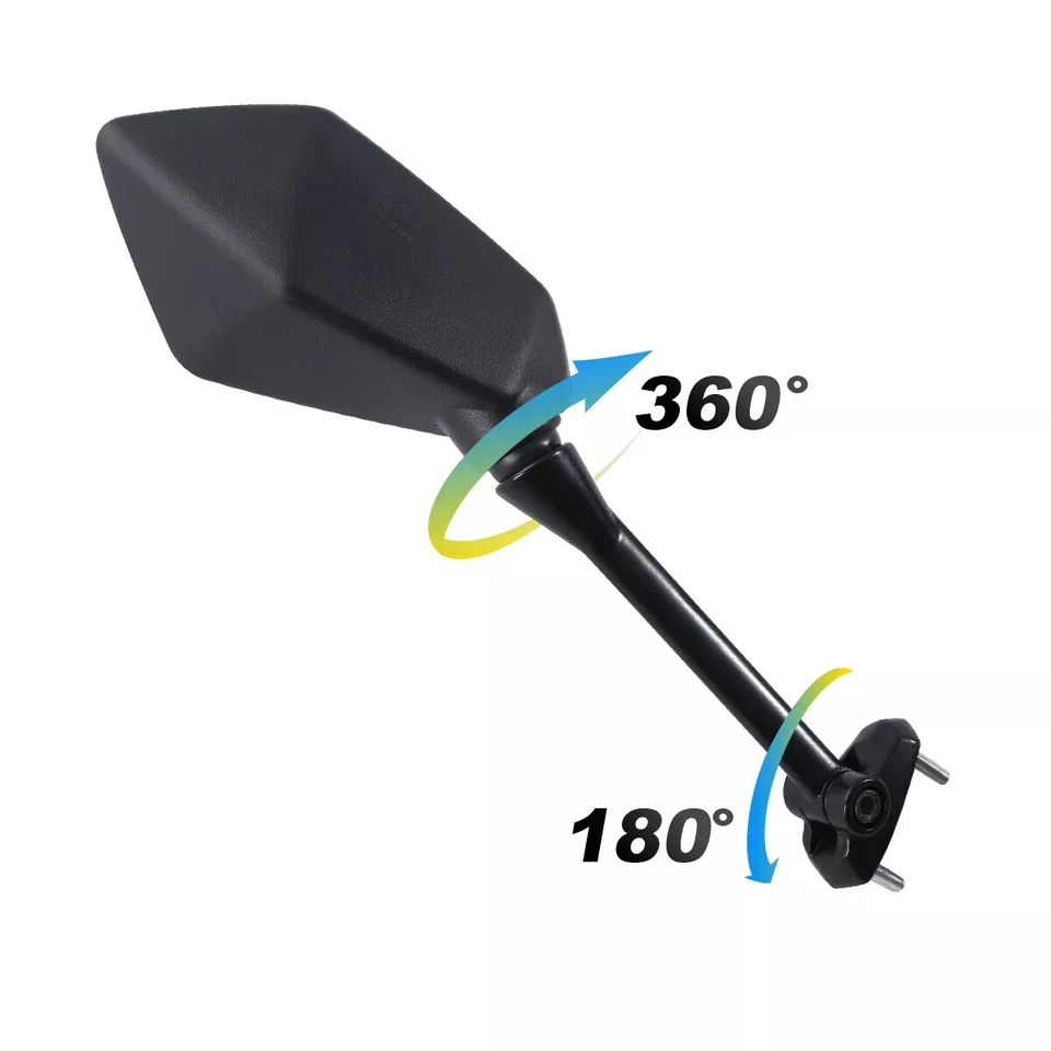 Espejos retrovisores laterales para Kawasaki Ninja 650 650R EX650 ER6F ER-6F 2009-2016 EE. UU. Foto 3 de 4