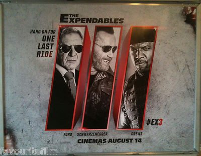 Cinema Poster: EXPENDABLES III 2014 (Quad) Harrison Ford Arnold Schwarzenegger