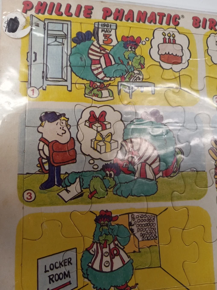 1981 Phillie Phanatic Birthday Party III Puzzle Baseball Souvenir - Image 2 of 3
