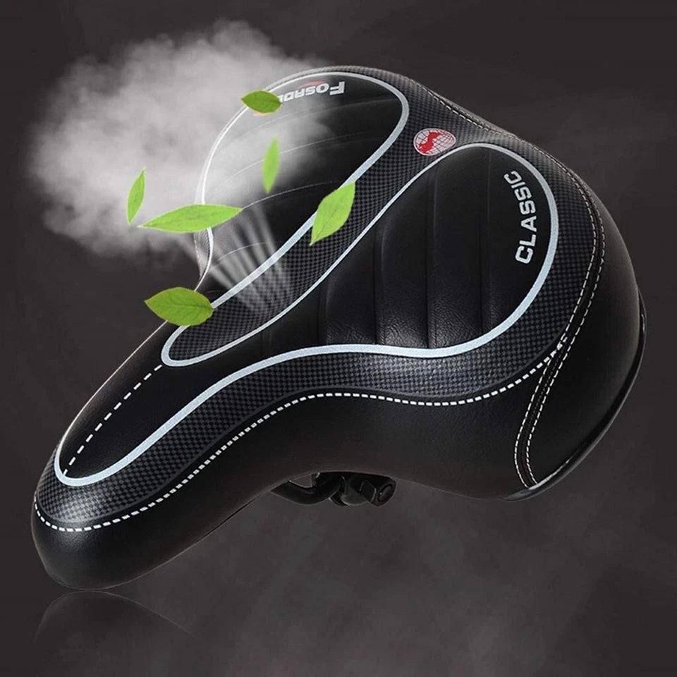 Bike Bicycle Gel Cruiser Extra Air Cushion Pad Saddle Seat Comfort Wide Big Bum - Image 4 of 4