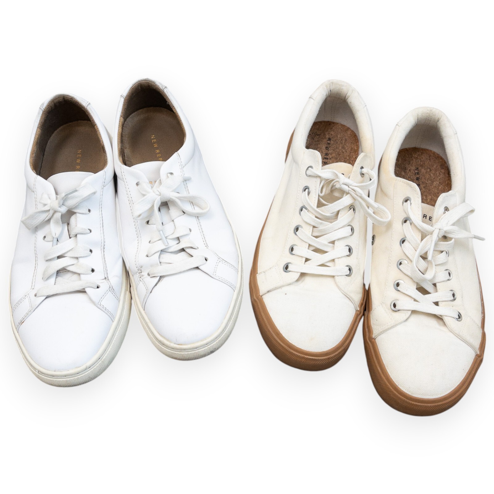 Sneakers basse uomo bianche nuove Repubblica taglia 10 lotto di 2