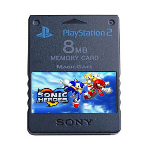 Sonic Heroes PS2 Official Memory Card Completed Unlocked Saves | eBay