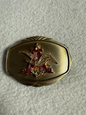 Anheuser Busch Rain tree Budweiser 1978 A And Eagle Belt Buckle Bud Light 70s