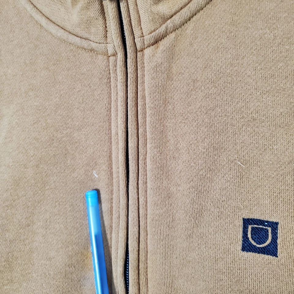 Brixton Beta X Men Sweatshirt Large Black Pockets 1/4 Zip Mock Neck READ - Image 3 of 4