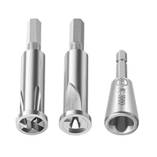 3Pcs/Set Wire Twisting Tool 3 Way / 5 Way Cable Wire Stripper Twister for Drill