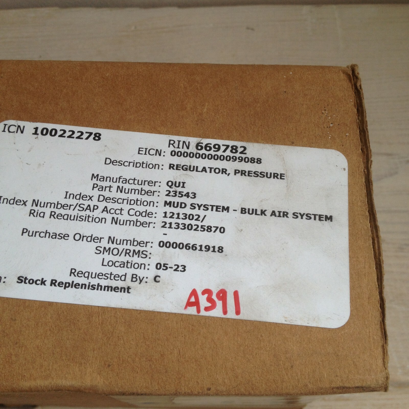 Quincy Air Compressor Pressure Regulator 23543002 23543, NEW, GENUINE