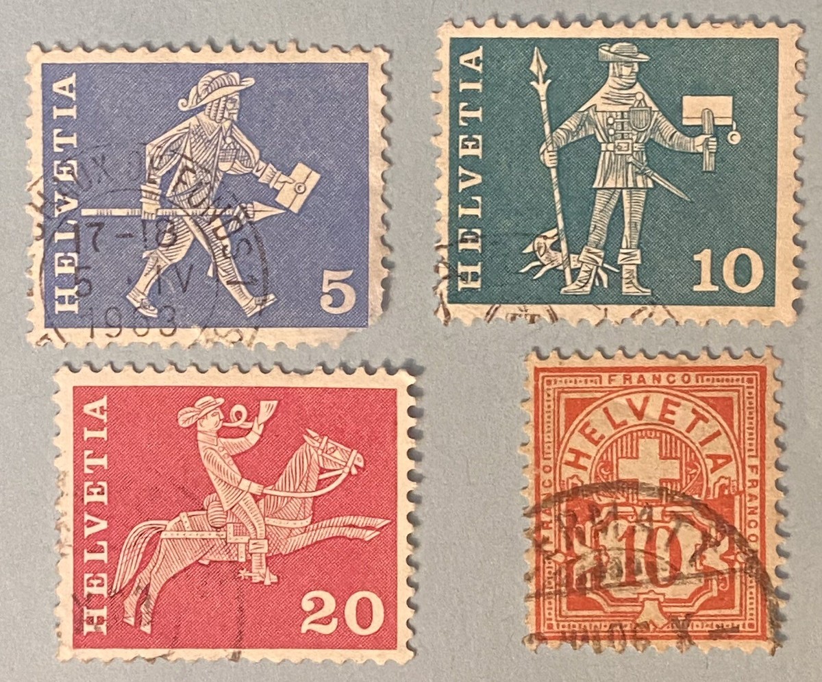20 Used Switzerland Postage Stamps from 1908 to 1963 | eBay