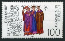 Germany 1580,MNH.Mi 1424. Sts kilian, Colman,Totnan,martyred missionaries,1989,