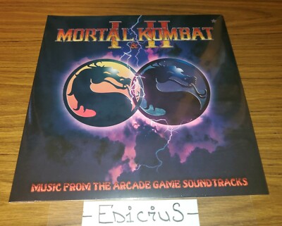 MORTAL KOMBAT 1 & 2 Arcade Game Soundtrack LP Reptile Acid Green 2st press Vinyl