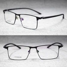 Men TR90 Spring Hinges Lightweig Eyeglass Frames Half Rimless Glasses Rx able