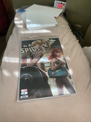 NM+BAGGED&BOARDED AMAZING SPIDER-MAN #6 TAO Variant Trade Dress Spider-Gwen & MJ