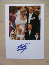 Stefan Edberg autograph signed 10x15 cm index card with magazine image