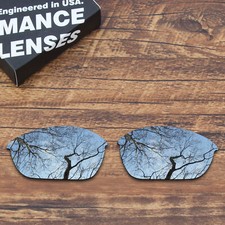 Polarized Replacement Lenses for-Oakley Half Jacket 2.0 OO9144 - Metallic Silver