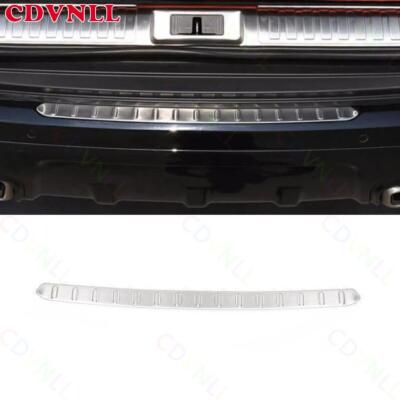 For Range Rover Sport 18-22 Silver Steel Outer Rear Bumper Protector Sill Decor