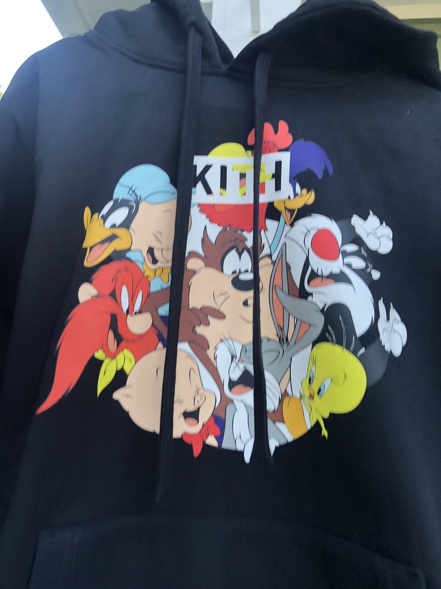 KITH LOONEY TUNES “THATS ALL FOLKS” BLACK HOODIE XL | eBay