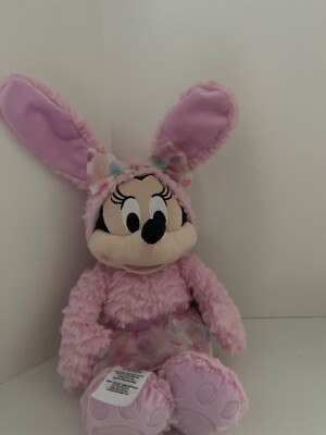 Disney Store Minnie Mouse Dressed As Pink Easter Bunny 19'' Plush 2022 NWT