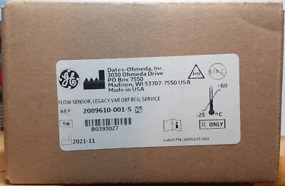 2089610-001-S ORIGINAL DATEX-OHMEDA ANÄSTHESIE DURCHFLUSSSENSOR LEGACY VAR ORF