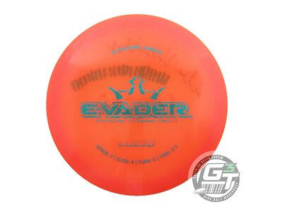 USED Dynamic Discs Lucid Evader 176g Orange Teal Foil Fairway Driver Golf Disc