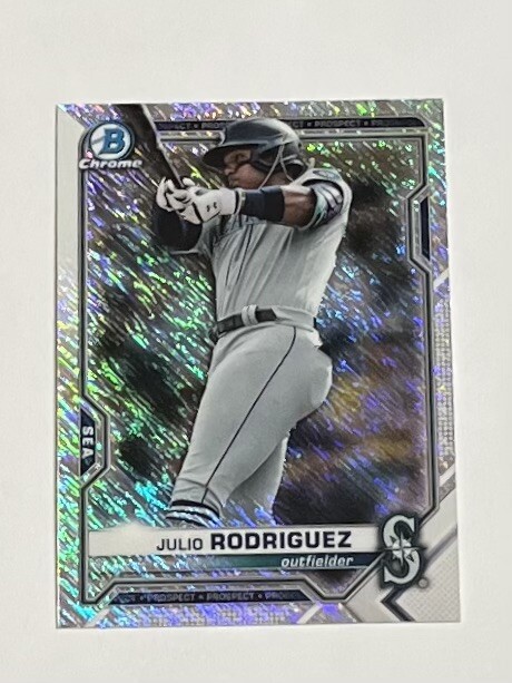 2021 Bowman Chrome Prospects Shimmer Refractor Julio Rodriguez #BCP-231