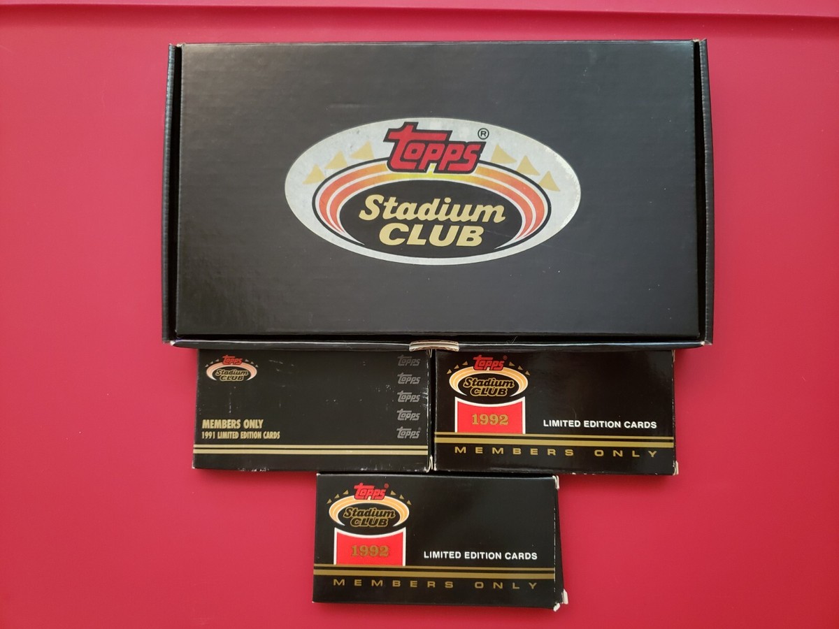 SEALED 1991 1992 Topps Stadium Club Members Only Charter