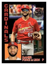 2019 Topps #84R-DP Daniel Ponce De Leon 1984 Topps Baseball Rookies Black #/299