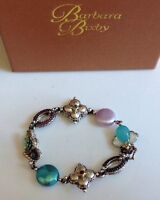 Barbara Bixby Sterling & 18k Mop Multi-gemstone Garden Bracelet (6-3/4 Fit) Barbara Bixby Sterling & 18k Mop Multi-gemstone Garden Bracelet (6-3/4 Fit)