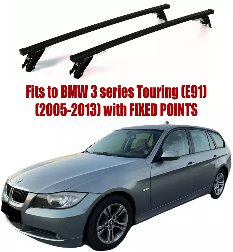 Premium Roof Rack Bars For BMW 3 Touring E91 2005 2013 ST307 184M FIXED POINTS