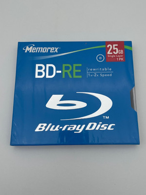 Memorex BD-RE rewritable 1x - 2x Speed 25GB Blu-ray Disc Rohling NEU & OVP