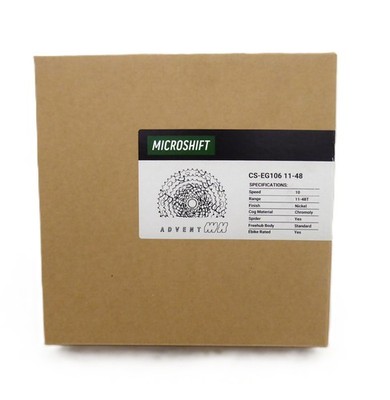microSHIFT Advent MX G-Series 10-Speed Cassette 11-48t, Aluminum, Chromoly