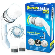 Scrubtastic Spin Scrubber, Rechargeable & Cordless, 2 Brush Heads